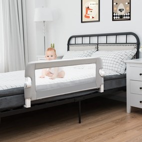 Barra segurança bebés para camas 105 x 40 x 42 cm Cinzento