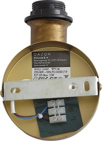 Candeeiro de parede vintage dourado sem abajur - Matt