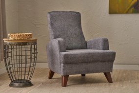 Cadeira de Orelhas Kana – Cinzento – 76x91x87 cm