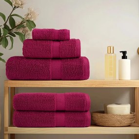 Toalhas de mãos premium SOLUND 4 pcs 30x30 cm 600 g/m2 bordô
