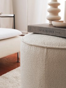 Pouffe Teddy – Creme – 43x45x43 cm