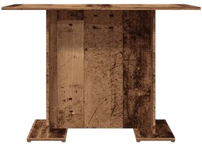 Mesa de jantar 110x60x75 cm derivados de madeira madeira velha