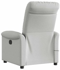 Cadeira de massagem reclinável tecido cinzento
