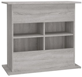 Suporte de aquário 81x36x73cm derivados de madeira cinza sonoma
