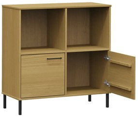 Estante c/ pernas metal 90x35x90,5 cm madeira OSLO castanho