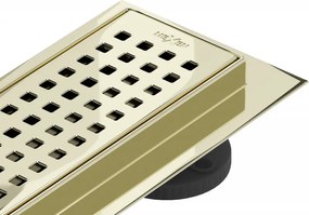 Mexen Flat M08 ralo linear 80 cm, dourado - 1525080-15