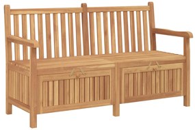 vidaXL Banco de Armazenamento para Jardim Castanho 150 x 60 x 90 cm
