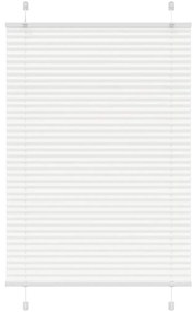 Branco Plissada Cega 85x100 cm Largura Tecido 84,4 cm Poliéster
