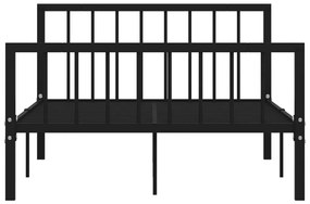 Estrutura de cama 120x200 cm metal preto