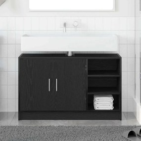 vidaXL Armário de Pia Carvalho Preto 90x29x55 cm Madeira Engenharia
