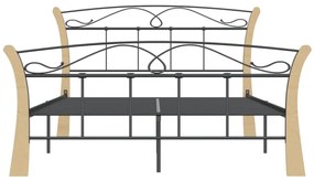 Estrutura de cama 120x200 cm metal preto