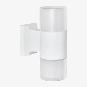 Aplique Led Para Exterior Em Alumínio Com 2 Pontos De Luz Fialon Branco - Sklum