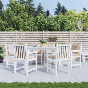 vidaXL Almofadões lombares p/ cadeiras de jardim 6pcs tecido bege