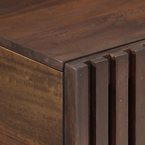 Mesa de centro 80x51x40 cm madeira de mangueira maciça castanho