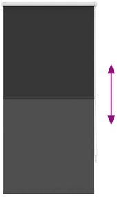 Estore de rolo 60 x 120 cm, Preto