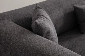 Sofá de 3 Lugares Gio – Antracite – 225x93x75 cm