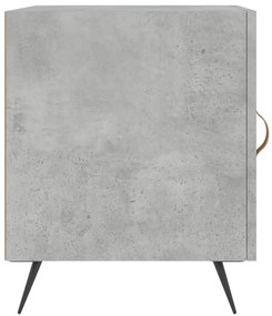 Mesa cabeceira 40x40x50cm derivados de madeira cinzento cimento