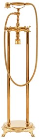 Torneira de pé para banheira aço inoxidável 99,5 cm dourado