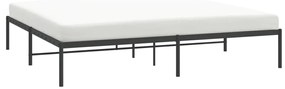 Estrutura de cama 180x200 cm metal preto