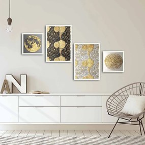 Pintura Decorativa em MDF com Moldura 4Pbct-04 – Multicolor – 136 x 75