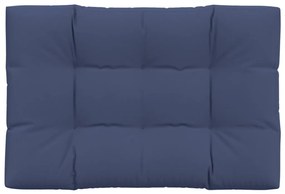 Almofadão para sofá de paletes 120x80x12 cm tecido azul-marinho