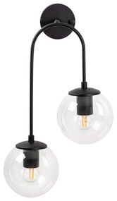 Aplique de Parede Jewel – Preto – 30 x 24 cm