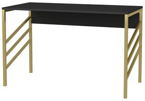 Secretária de Estudo Josephine – Dourado e Antracite – 120x60x74,8 cm