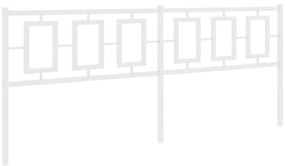 Cabeceira de cama 200 cm metal branco
