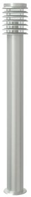 Candeeiro de chão exterior c/ sensor 110 cm aço inox. prateado