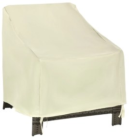 Outsunny Capa de Proteção para Cadeiras Cobertura de Móveis Proteção contra Chuva e Sol 68x87x77 cm 600D tecido Oxford