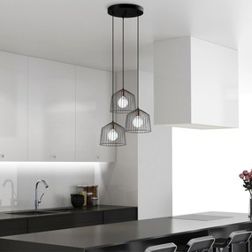 Candeeiro de Teto Cat – Preto Antigo – 50 x 50 x 121 cm