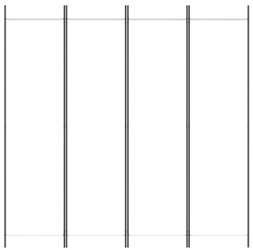 Biombo com 4 painéis 200x200 cm tecido branco