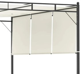 Pérgola de Jardim com Teto Retrátil em Aço - 3x3m