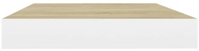 Prateleiras de parede 4 pcs 50x23x3,8 cm MDF carvalho e branco
