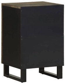Armário de casa de banho 38x33x58 cm mangueira maciça preto