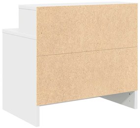 Mesa de cabeceira com gaveta 51x31x47 cm branco