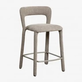 Banco Alto Com Encosto Estofado Brusel ↑65 Cm & Tecido Toupeira - Sklum