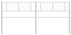 Cabeceira de cama 200 cm metal branco