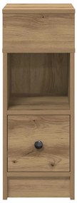 Mesa de cabeceira com gaveta 25x31x66 cm carvalho artisiano