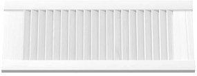 Portas de armário 4 pcs design de persiana 69x29,5 cm branco