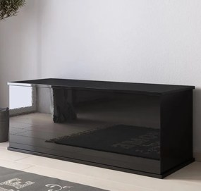 Baú / Arca de Armazenamento NORTE - 100x40x40 cm - Preto Brilhante - D