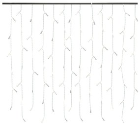 Cortina de Luzes de 10 m para Exterior - Imitação de Gelo - 400 LEDs A