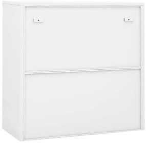 Armário de escritório c/ porta deslizante 90x40x90cm aço branco