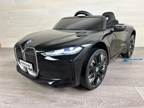 Carro elétrico para crianças BMW I4 12V 2.4G, Rodas borracha Preto