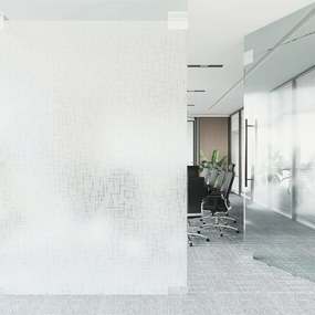 Película para janela fosca 45x500 cm PVC padrão de estrelas