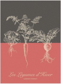 Panos de cozinha jacquard Legumes D'Hiver Tomette, conjunto de 4