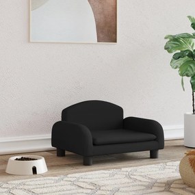 vidaXL Cama para cães 50x40x30 cm tecido preto