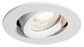 Foco embutido branco inclinável 6,5 cm com LED IP54 ultrafino - Pupil Moderno