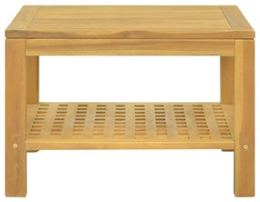 Mesa de centro 60x60x40 cm madeira de teca maciça