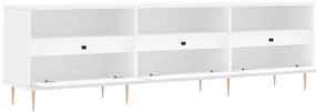 Móvel de TV 150x30x44,5 cm derivados de madeira branco
